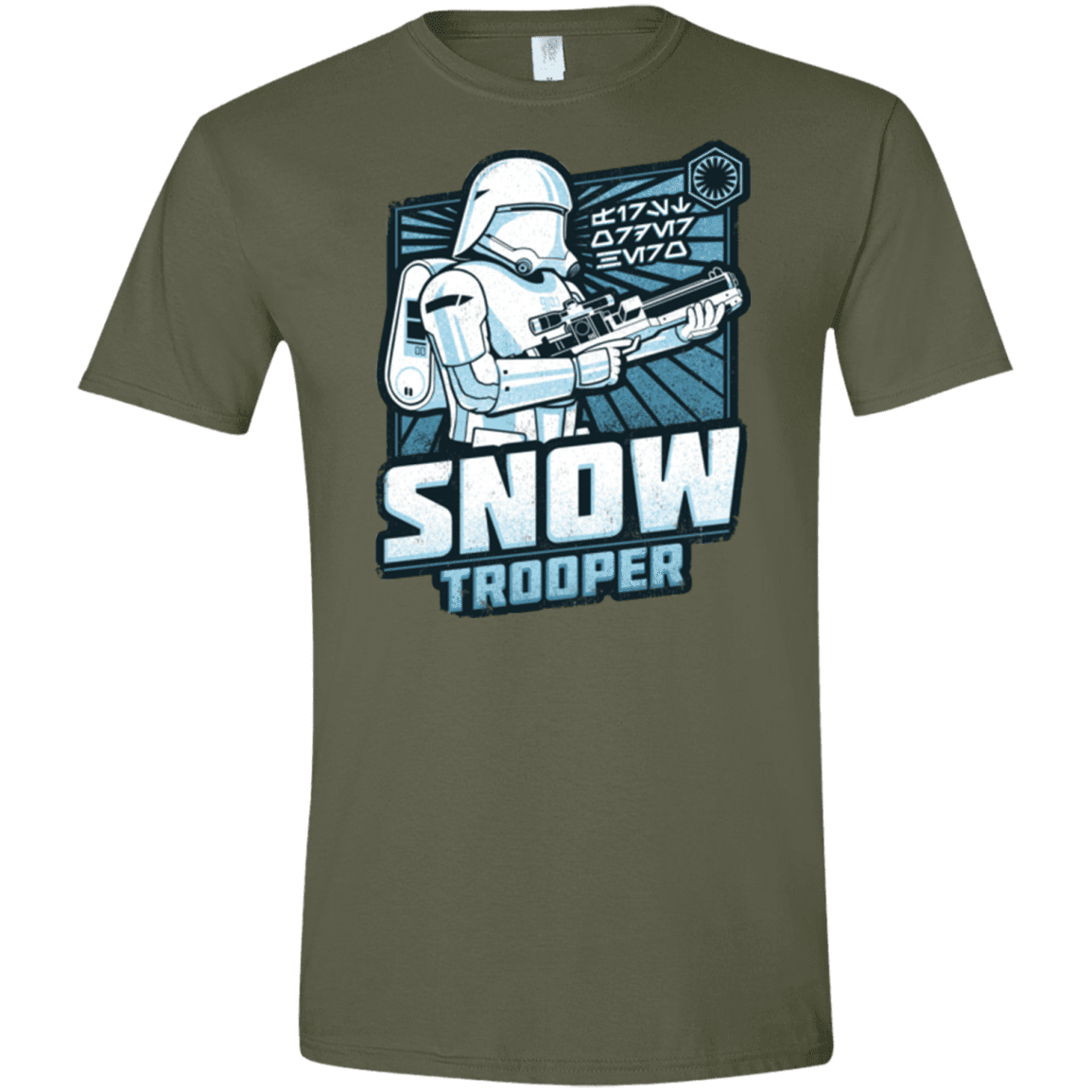 T-Shirts Military Green / S Snowtrooper Men's Semi-Fitted Softstyle