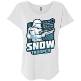 T-Shirts Heather White / X-Small Snowtrooper Triblend Dolman Sleeve