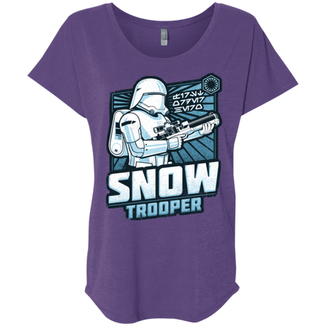 T-Shirts Purple Rush / X-Small Snowtrooper Triblend Dolman Sleeve