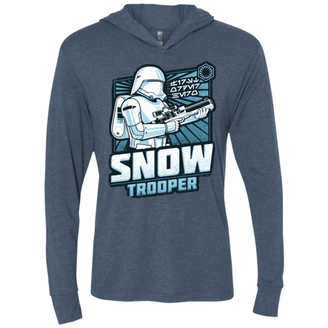 T-Shirts Indigo / X-Small Snowtrooper Triblend Long Sleeve Hoodie Tee
