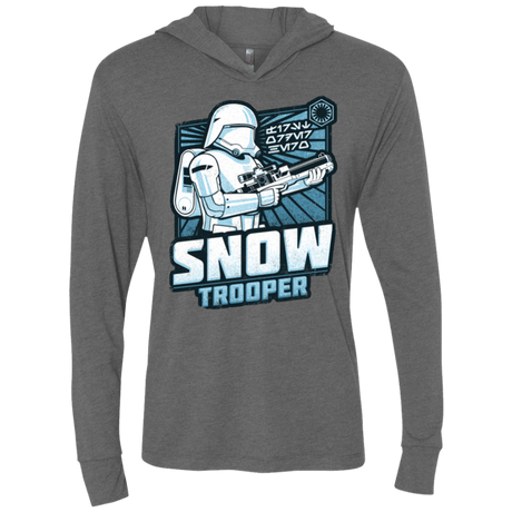 T-Shirts Premium Heather / X-Small Snowtrooper Triblend Long Sleeve Hoodie Tee