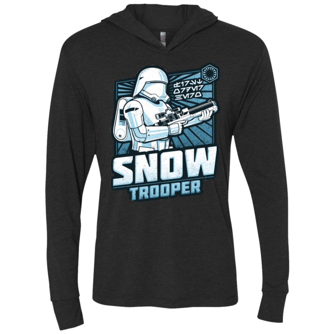 T-Shirts Vintage Black / X-Small Snowtrooper Triblend Long Sleeve Hoodie Tee