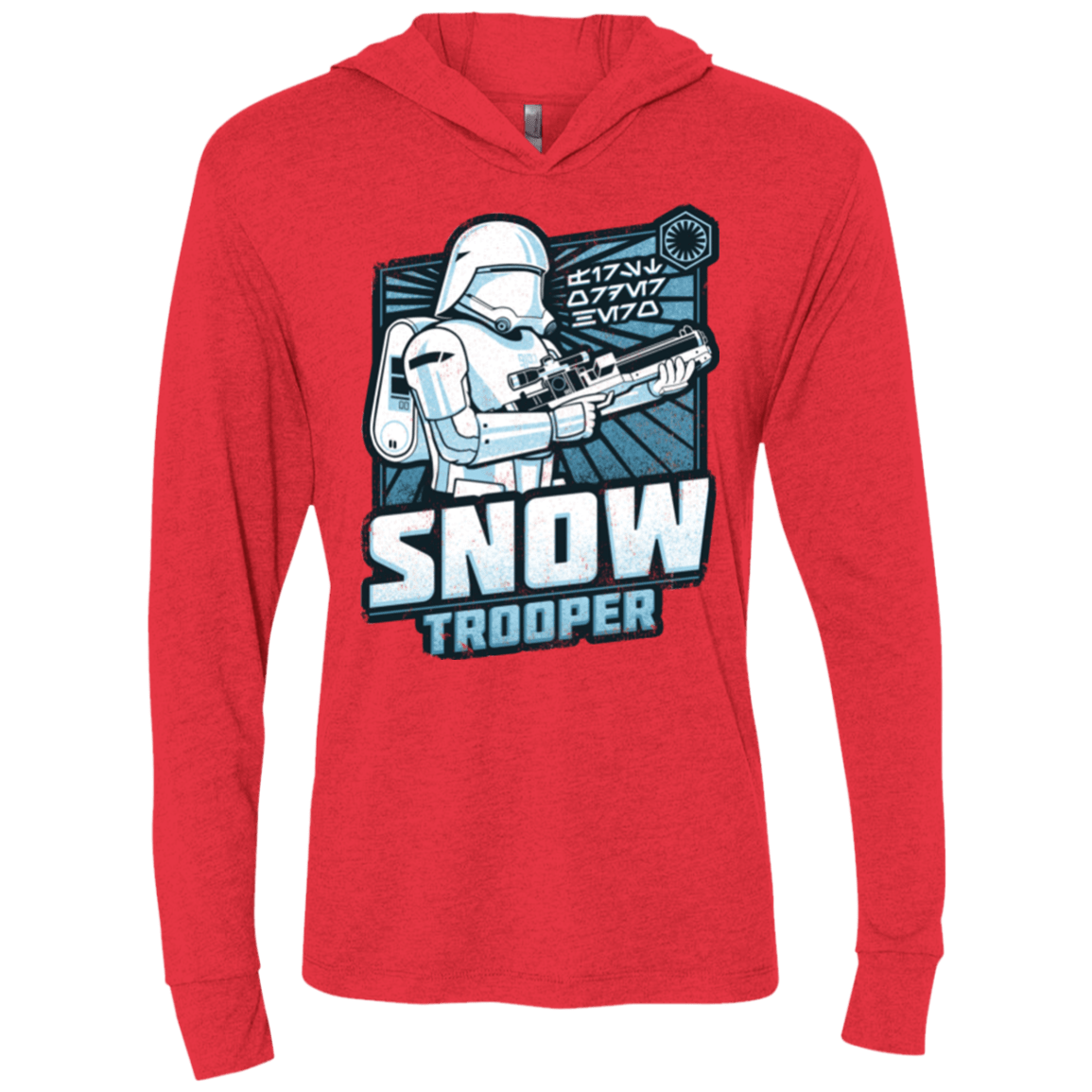 T-Shirts Vintage Red / X-Small Snowtrooper Triblend Long Sleeve Hoodie Tee