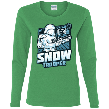 T-Shirts Irish Green / S Snowtrooper Women's Long Sleeve T-Shirt