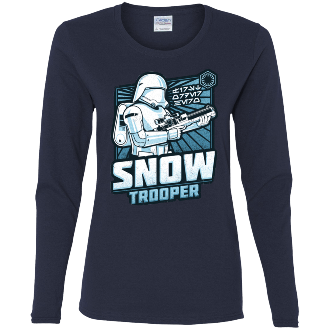 T-Shirts Navy / S Snowtrooper Women's Long Sleeve T-Shirt