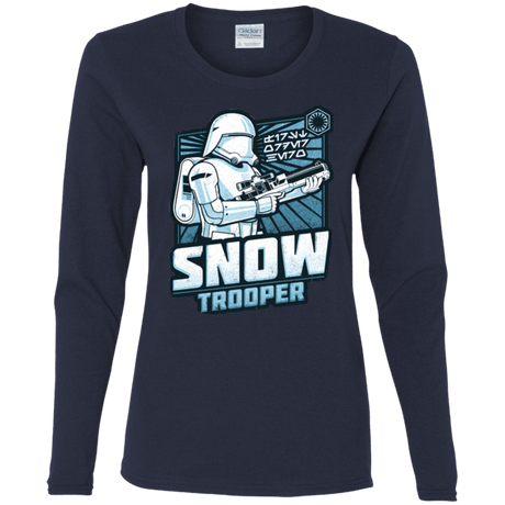 T-Shirts Navy / S Snowtrooper Women's Long Sleeve T-Shirt