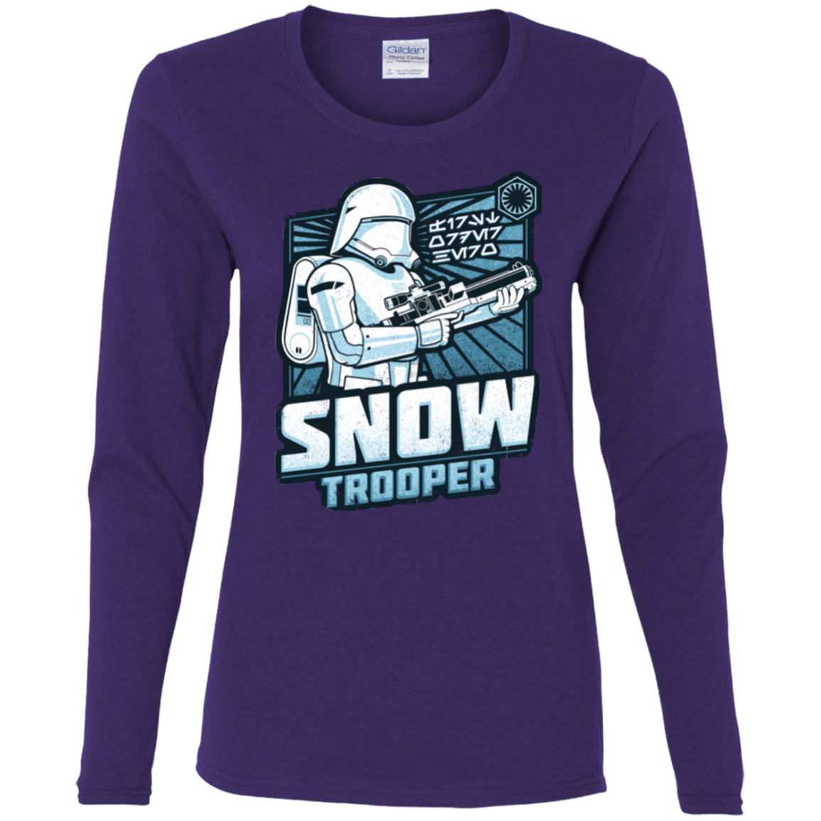 T-Shirts Purple / S Snowtrooper Women's Long Sleeve T-Shirt