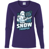 T-Shirts Purple / S Snowtrooper Women's Long Sleeve T-Shirt