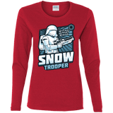 T-Shirts Red / S Snowtrooper Women's Long Sleeve T-Shirt