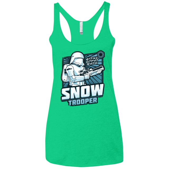 T-Shirts Envy / X-Small Snowtrooper Women's Triblend Racerback Tank