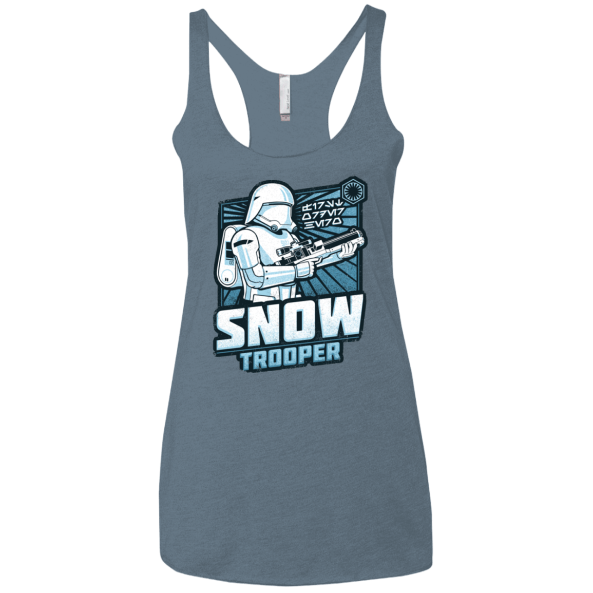T-Shirts Indigo / X-Small Snowtrooper Women's Triblend Racerback Tank