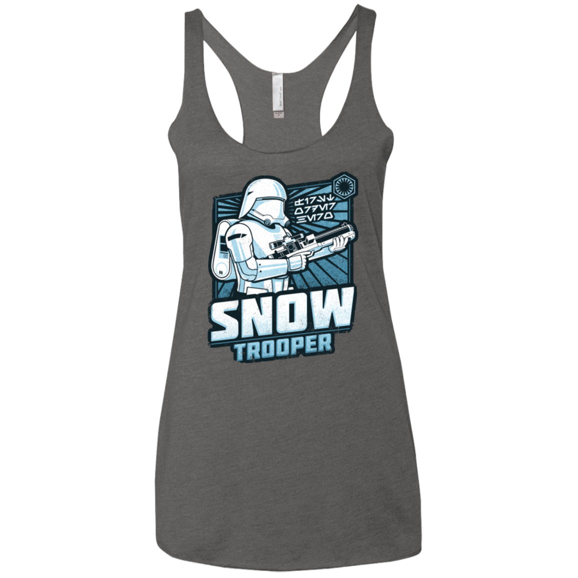 T-Shirts Premium Heather / X-Small Snowtrooper Women's Triblend Racerback Tank