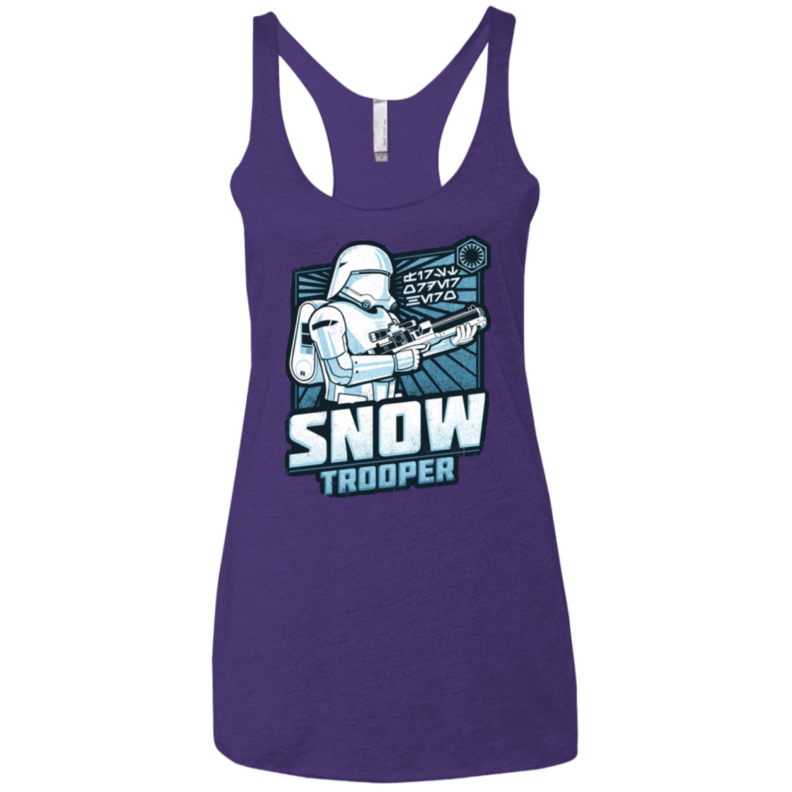 T-Shirts Purple Rush / X-Small Snowtrooper Women's Triblend Racerback Tank