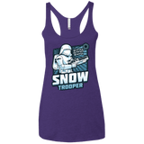 T-Shirts Purple Rush / X-Small Snowtrooper Women's Triblend Racerback Tank