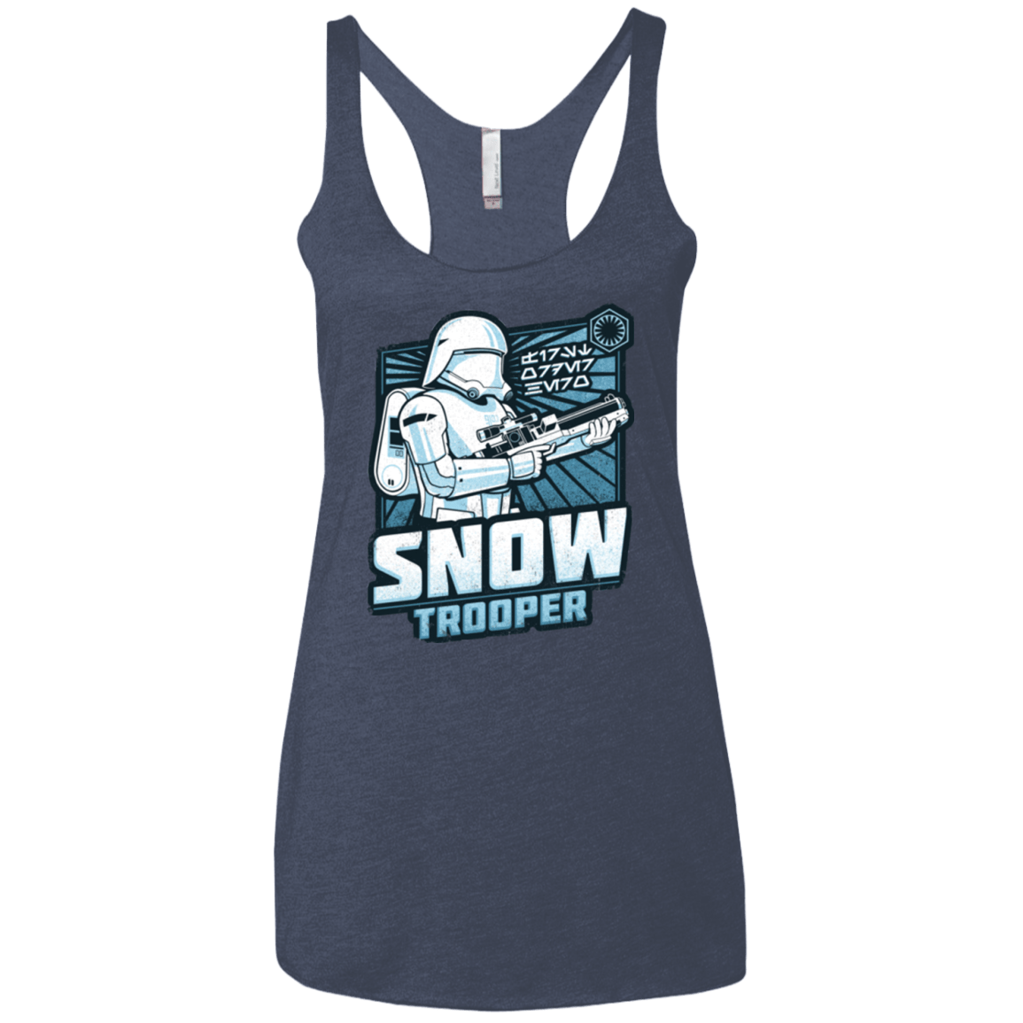 T-Shirts Vintage Navy / X-Small Snowtrooper Women's Triblend Racerback Tank