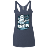 T-Shirts Vintage Navy / X-Small Snowtrooper Women's Triblend Racerback Tank