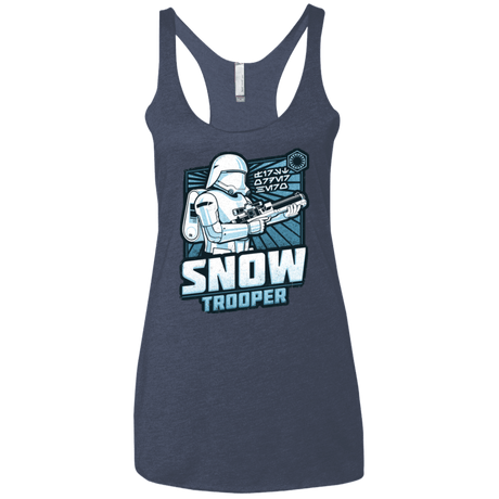 T-Shirts Vintage Navy / X-Small Snowtrooper Women's Triblend Racerback Tank