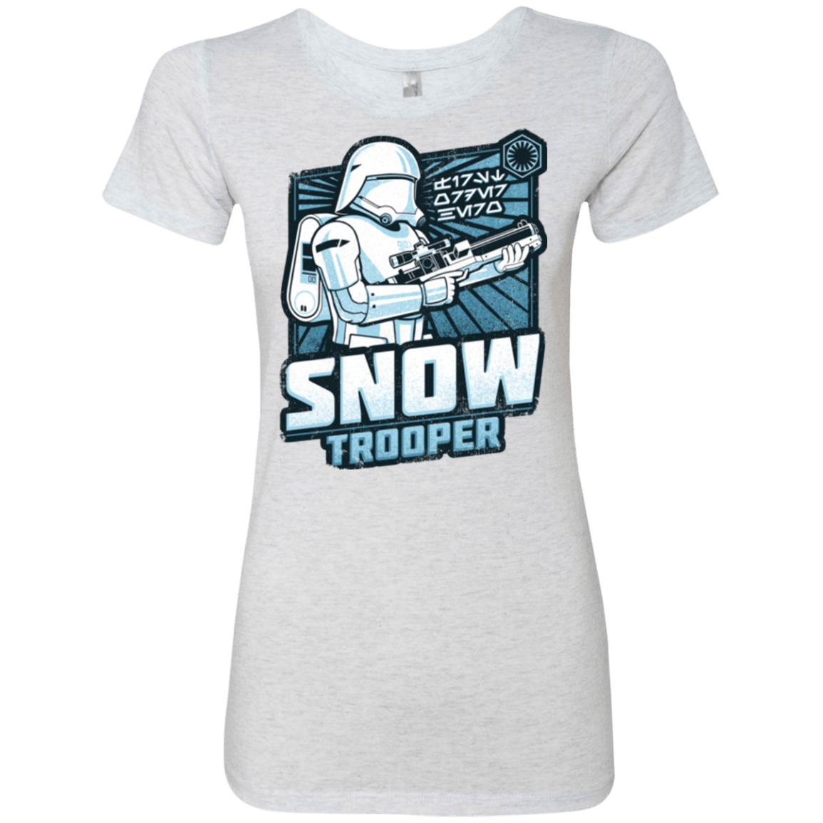 T-Shirts Heather White / S Snowtrooper Women's Triblend T-Shirt