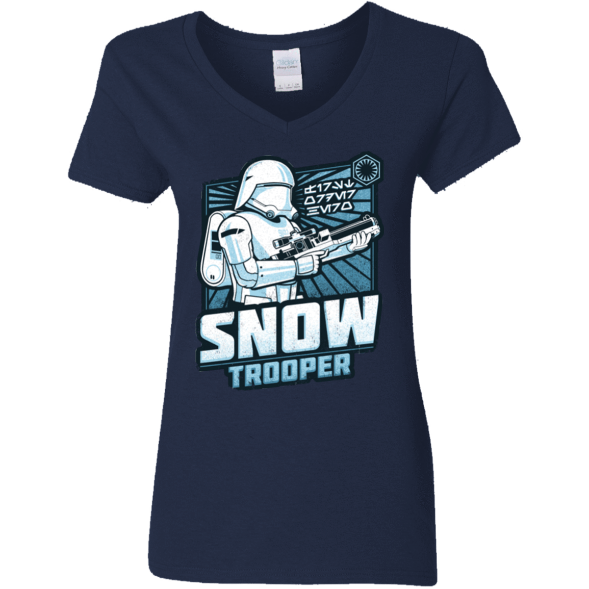 T-Shirts Navy / S Snowtrooper Women's V-Neck T-Shirt