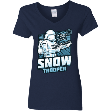 T-Shirts Navy / S Snowtrooper Women's V-Neck T-Shirt