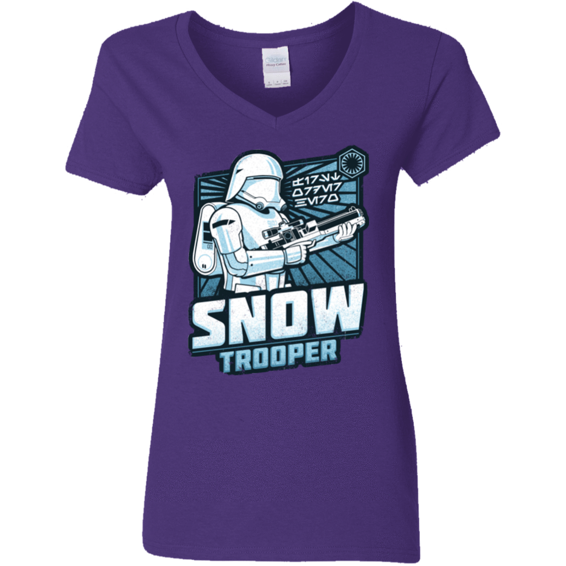 T-Shirts Purple / S Snowtrooper Women's V-Neck T-Shirt