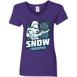 T-Shirts Purple / S Snowtrooper Women's V-Neck T-Shirt