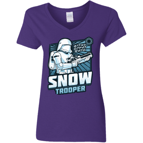 T-Shirts Purple / S Snowtrooper Women's V-Neck T-Shirt