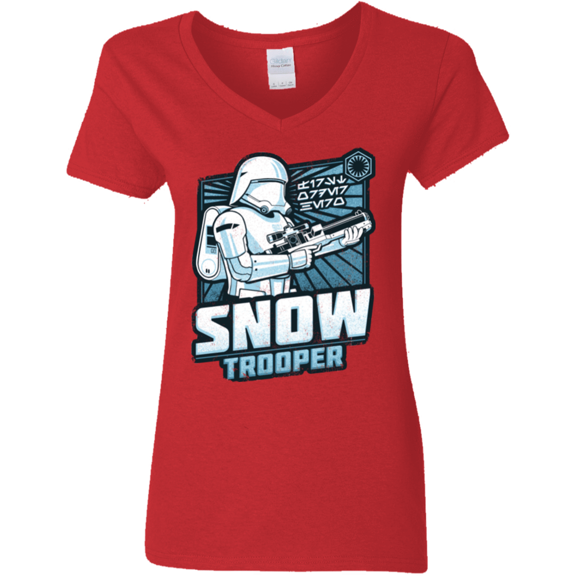 T-Shirts Red / S Snowtrooper Women's V-Neck T-Shirt