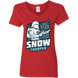 T-Shirts Red / S Snowtrooper Women's V-Neck T-Shirt