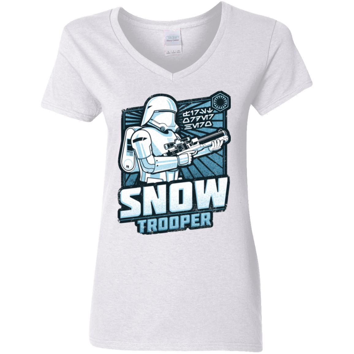 T-Shirts White / S Snowtrooper Women's V-Neck T-Shirt