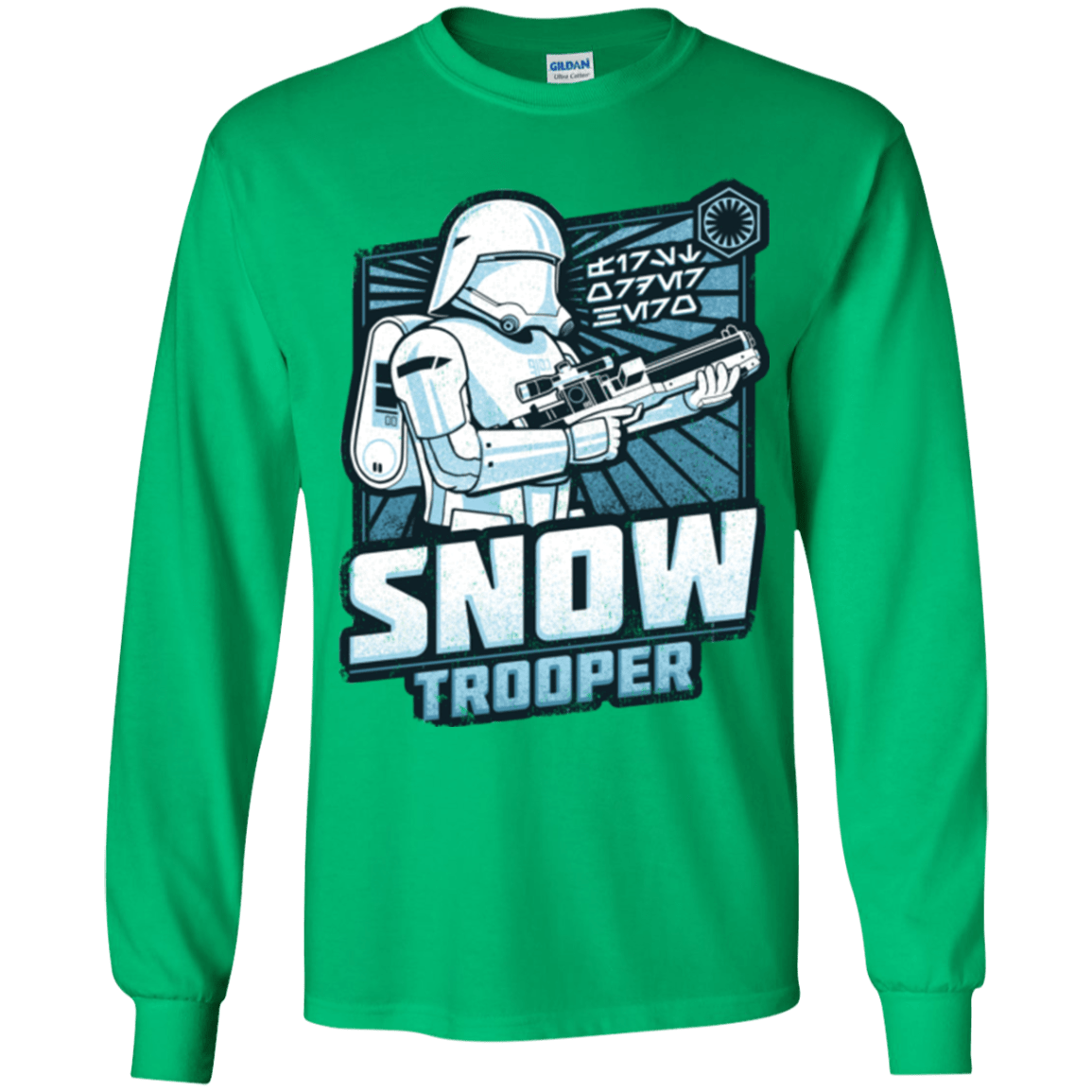 T-Shirts Irish Green / YS Snowtrooper Youth Long Sleeve T-Shirt