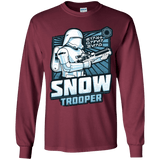 T-Shirts Maroon / YS Snowtrooper Youth Long Sleeve T-Shirt