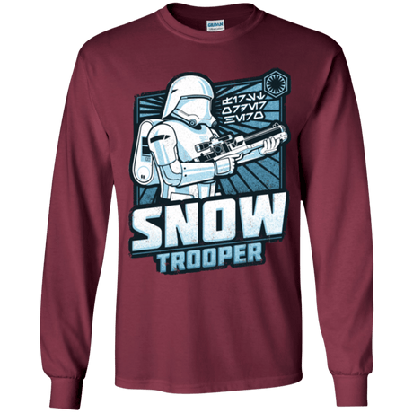 T-Shirts Maroon / YS Snowtrooper Youth Long Sleeve T-Shirt