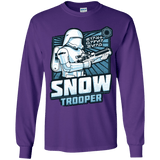 T-Shirts Purple / YS Snowtrooper Youth Long Sleeve T-Shirt