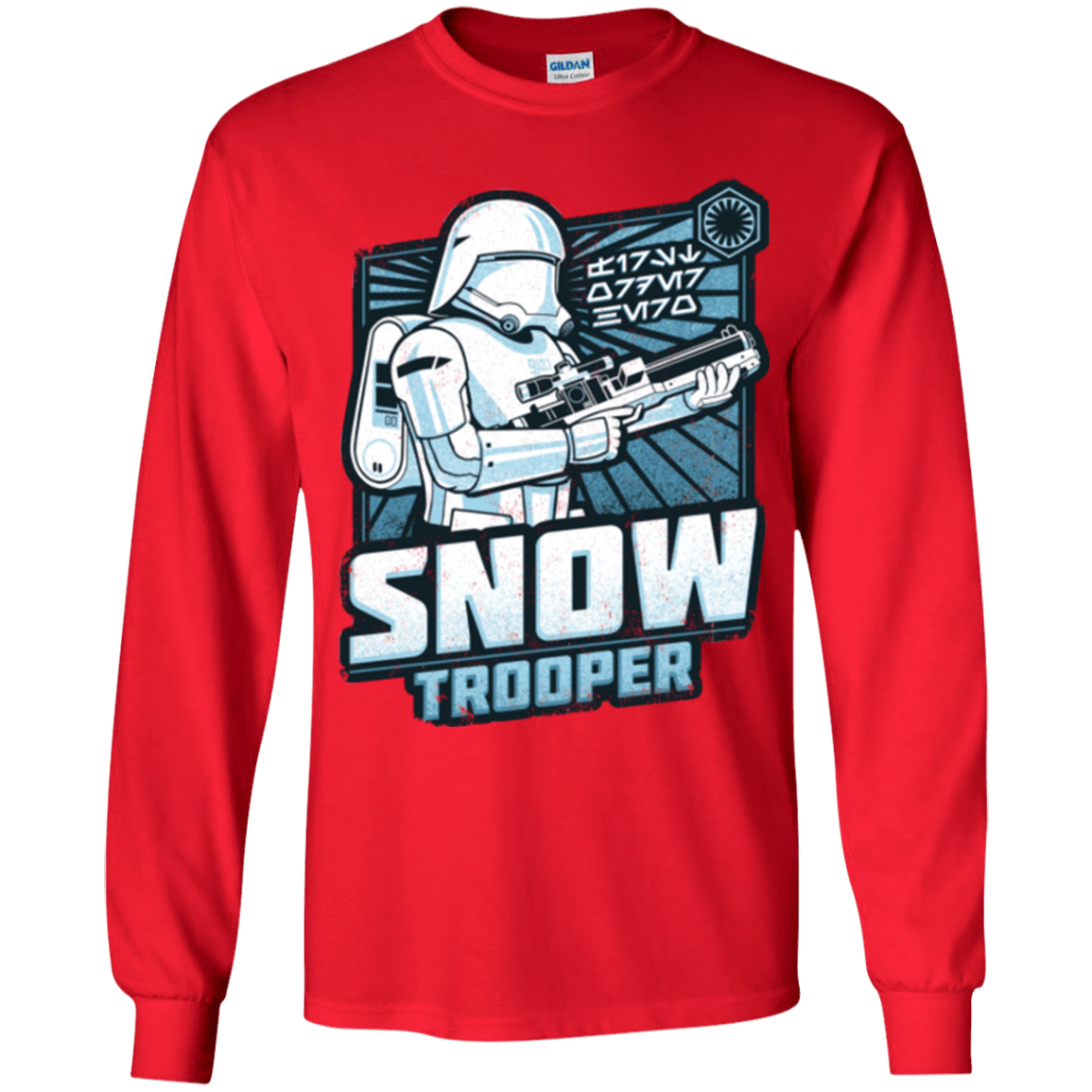 T-Shirts Red / YS Snowtrooper Youth Long Sleeve T-Shirt