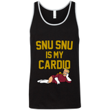 T-Shirts Black/Athletic Heather / X-Small Snu Snu is my Cardio Unisex Premium Tank Top