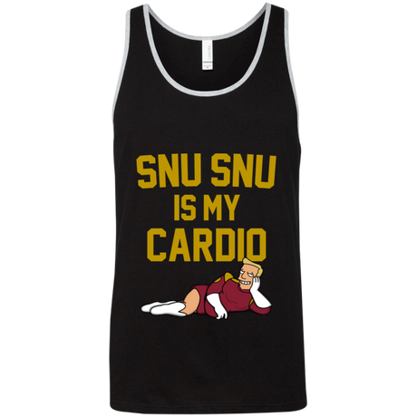 T-Shirts Black/Athletic Heather / X-Small Snu Snu is my Cardio Unisex Premium Tank Top