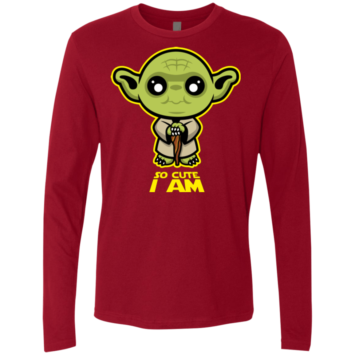 T-Shirts Cardinal / Small So Cute I Am Men's Premium Long Sleeve