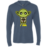 T-Shirts Indigo / X-Small So Cute I Am Triblend Long Sleeve Hoodie Tee