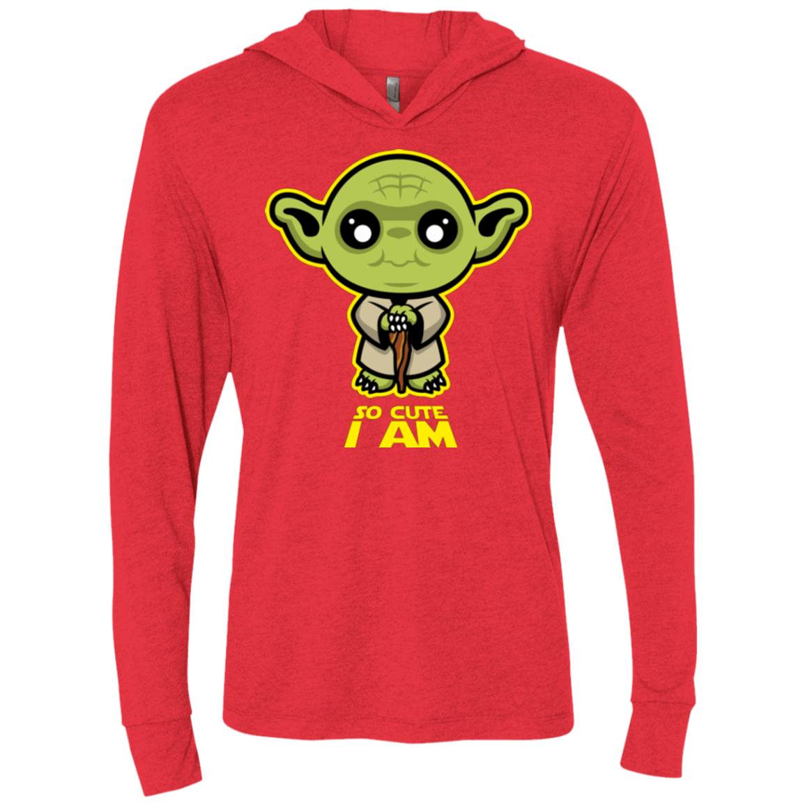 T-Shirts Vintage Red / X-Small So Cute I Am Triblend Long Sleeve Hoodie Tee