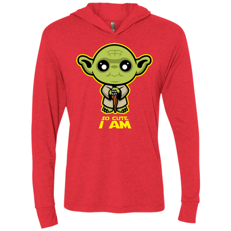 T-Shirts Vintage Red / X-Small So Cute I Am Triblend Long Sleeve Hoodie Tee