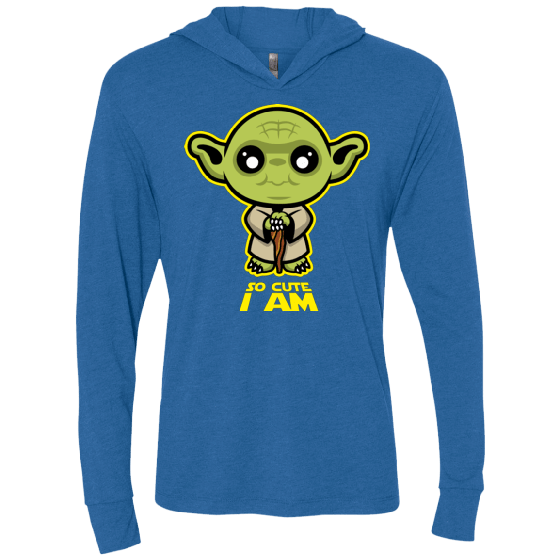 T-Shirts Vintage Royal / X-Small So Cute I Am Triblend Long Sleeve Hoodie Tee