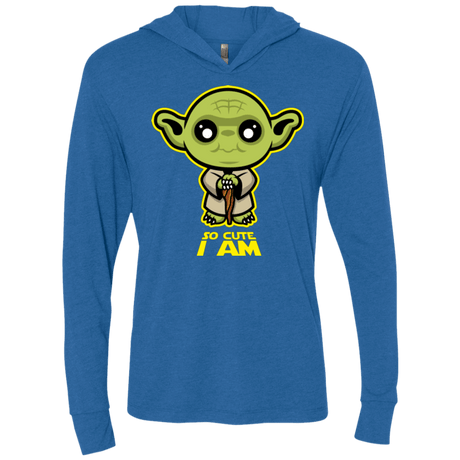 T-Shirts Vintage Royal / X-Small So Cute I Am Triblend Long Sleeve Hoodie Tee