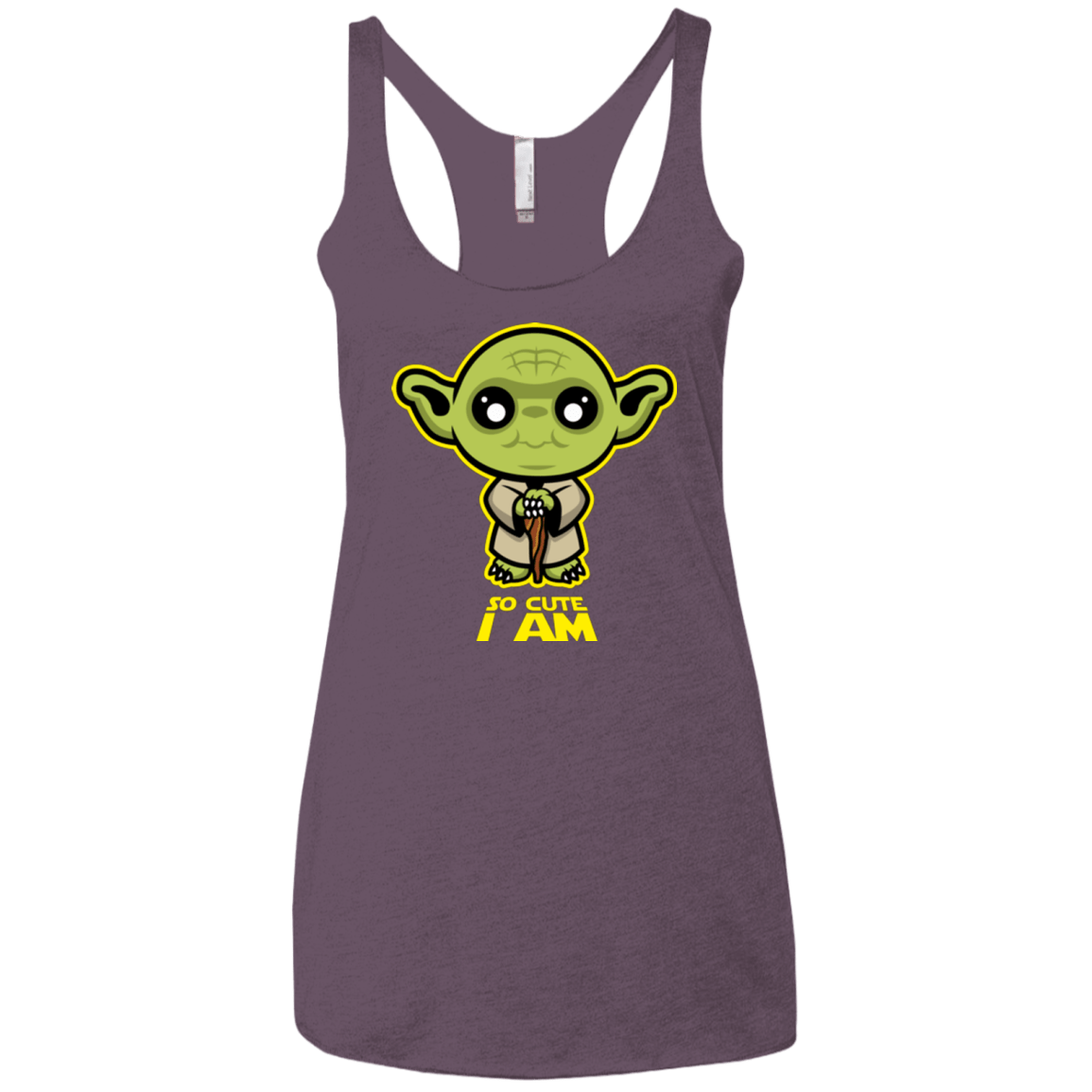 T-Shirts Vintage Purple / X-Small So Cute I Am Women's Triblend Racerback Tank