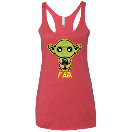 T-Shirts Vintage Red / X-Small So Cute I Am Women's Triblend Racerback Tank