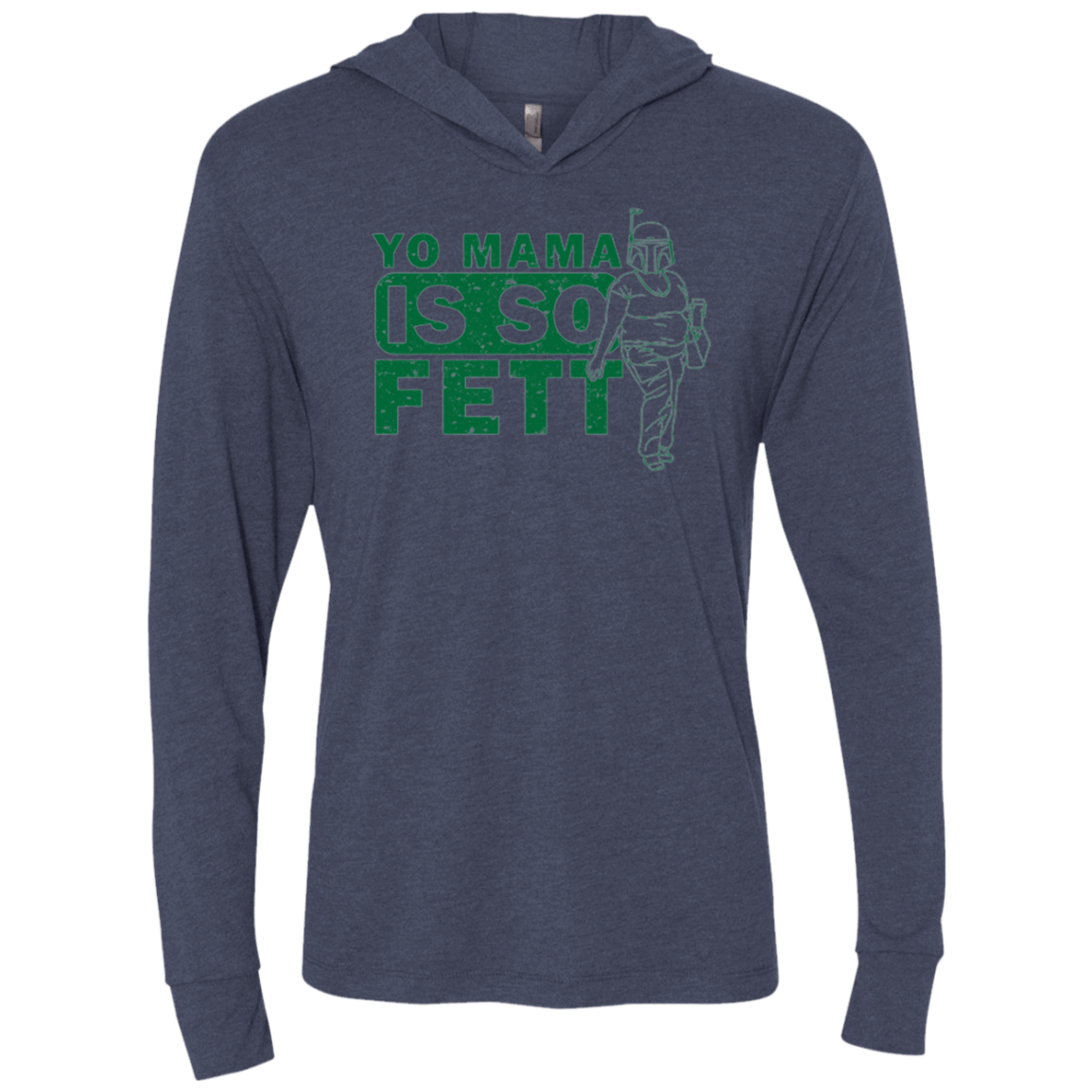 T-Shirts Vintage Navy / X-Small So Fett Triblend Long Sleeve Hoodie Tee