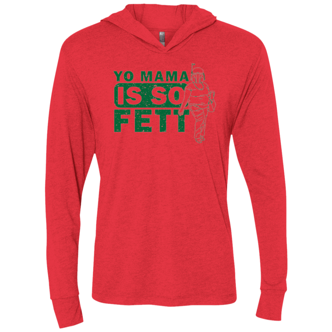 T-Shirts Vintage Red / X-Small So Fett Triblend Long Sleeve Hoodie Tee