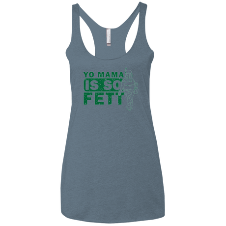 T-Shirts Indigo / X-Small So Fett Women's Triblend Racerback Tank