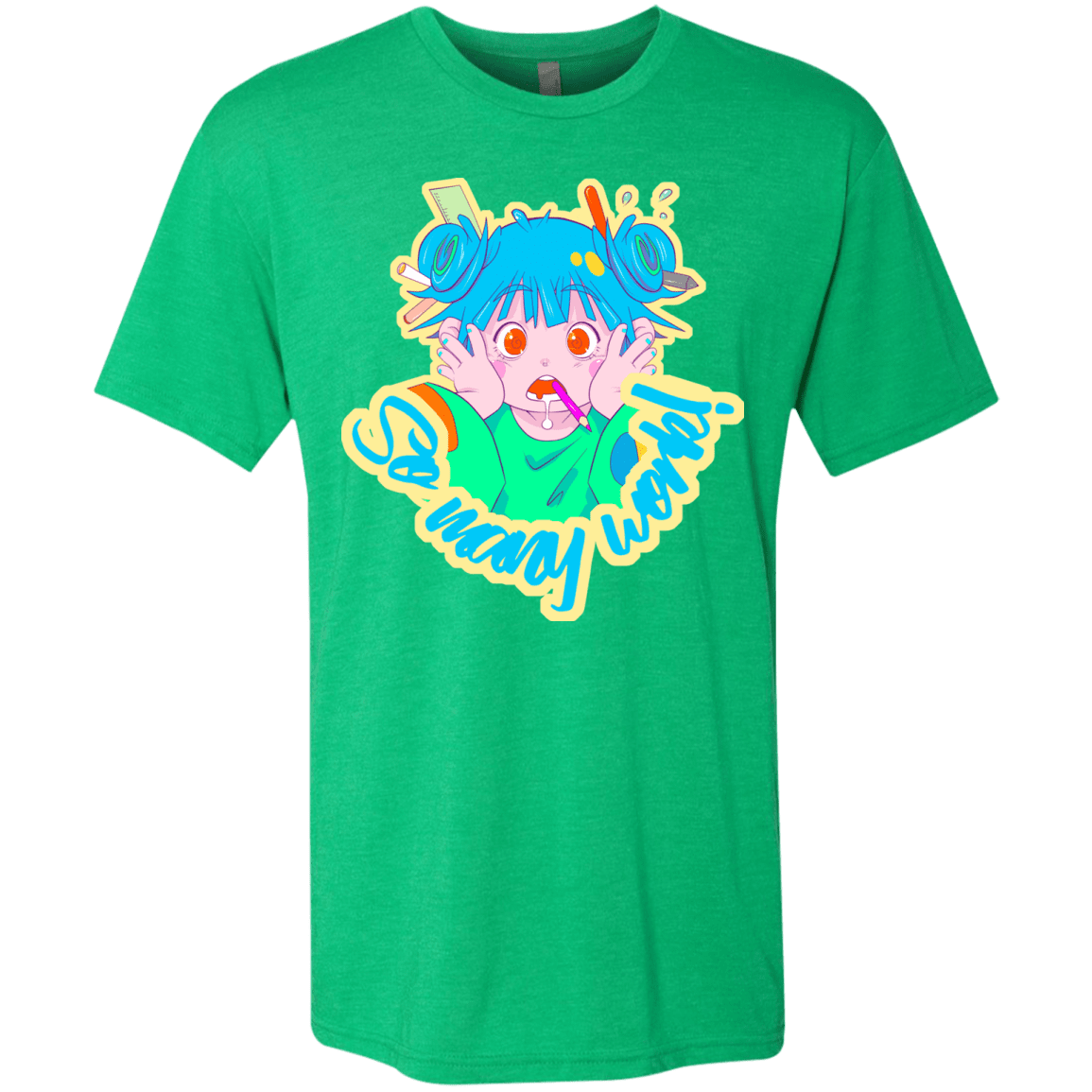 T-Shirts Envy / S So many work! Men's Triblend T-Shirt