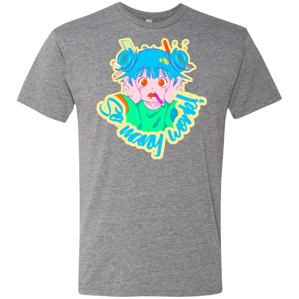 T-Shirts Premium Heather / S So many work! Men's Triblend T-Shirt